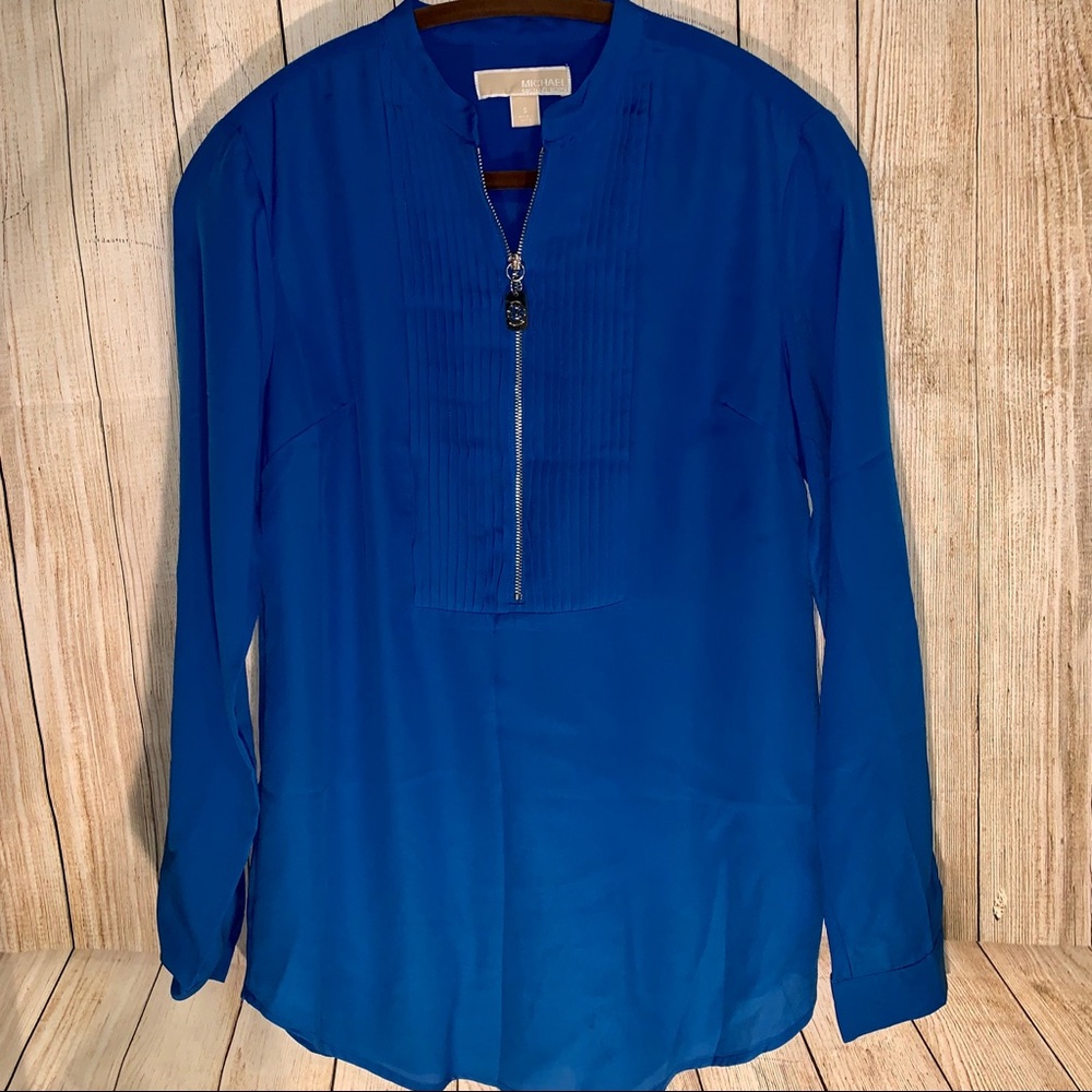Micheal Kors Silk Top in Royal Blue